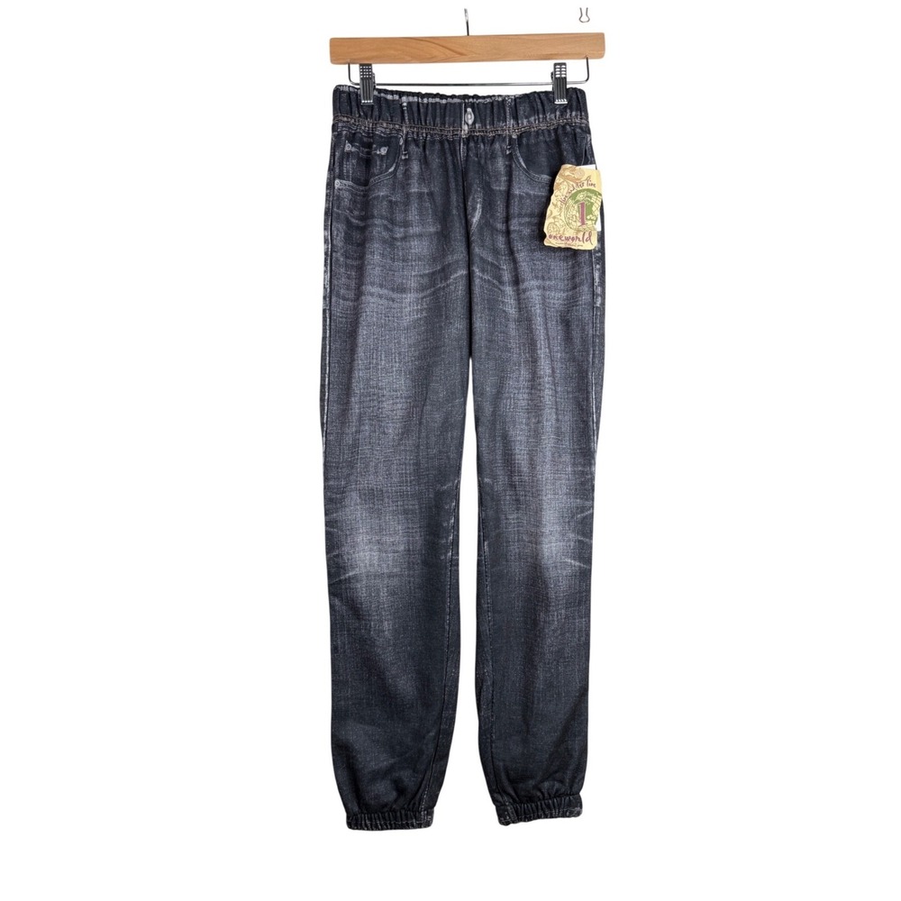 New One World Jogger Pants size XS Black